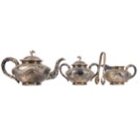 A LATE 19TH/EARLY 20TH CENTURY CHINESE SILVER TEA SERVICE
