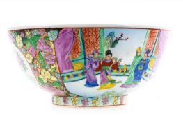 A 20TH CENTURY CHINESE FAMILLE ROSE BOWL