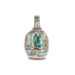 A 19TH CENTURY JAPANESE LOBED PORCELAIN SAKE BOTTLE