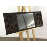 AN EARLY 20TH CENTURY CHINESE WALL MIRROR