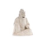 A CHINESE DEHUA BLANC DE CHINE SHOU LAO FIGURE