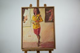 WOMAN IN YELLOW BY CLIFFORD HANLEY