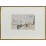 YACHT STATION, YARMOUTH, A WATERCOLOUR BY JAMES MCBEY