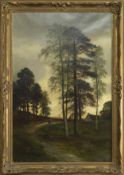 DOWN THE PATH, AN OIL BY WILLIAM BEATTIE BROWN