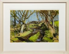 PATH FROM SANDFORD, A PASTEL BY DOUGLAS LENNOX