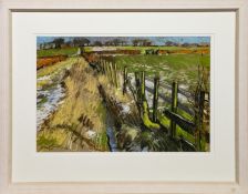 THE LAST OF THE SNOW, A PASTEL BY DOUGLAS LENNOX