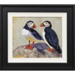 PERFECT PUFFINS, AN OIL BY ZHANNA PECHUGINA