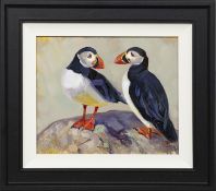 PERFECT PUFFINS, AN OIL BY ZHANNA PECHUGINA
