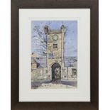 THE CLOCKTOWER, CULZEAN CASTLE AYRSHIRE, A WATERCOLOUR BY VIOLET MCNEISH KAY