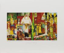 INHERITANCE TRIPTYCH, A SIGNED PRINT BY JOHN BELLANY
