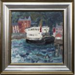 CLYDE FERRY, AN OIL BY SHEILA MACMILLAN