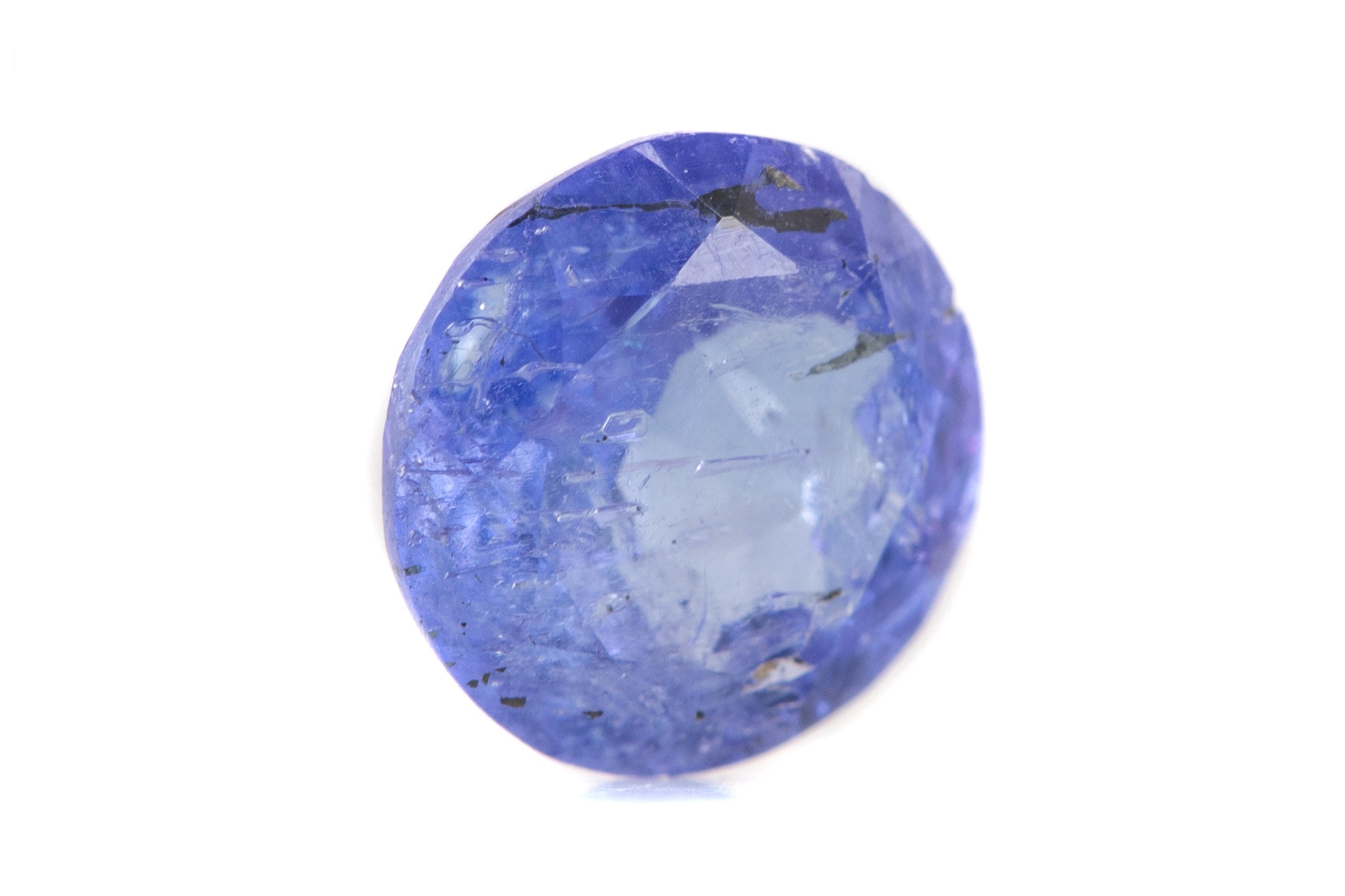 A CERTIFICATED UNMOUNTED TANZANITE