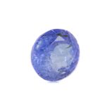 A CERTIFICATED UNMOUNTED TANZANITE