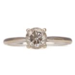 A DIAMOND SOLITAIRE RING