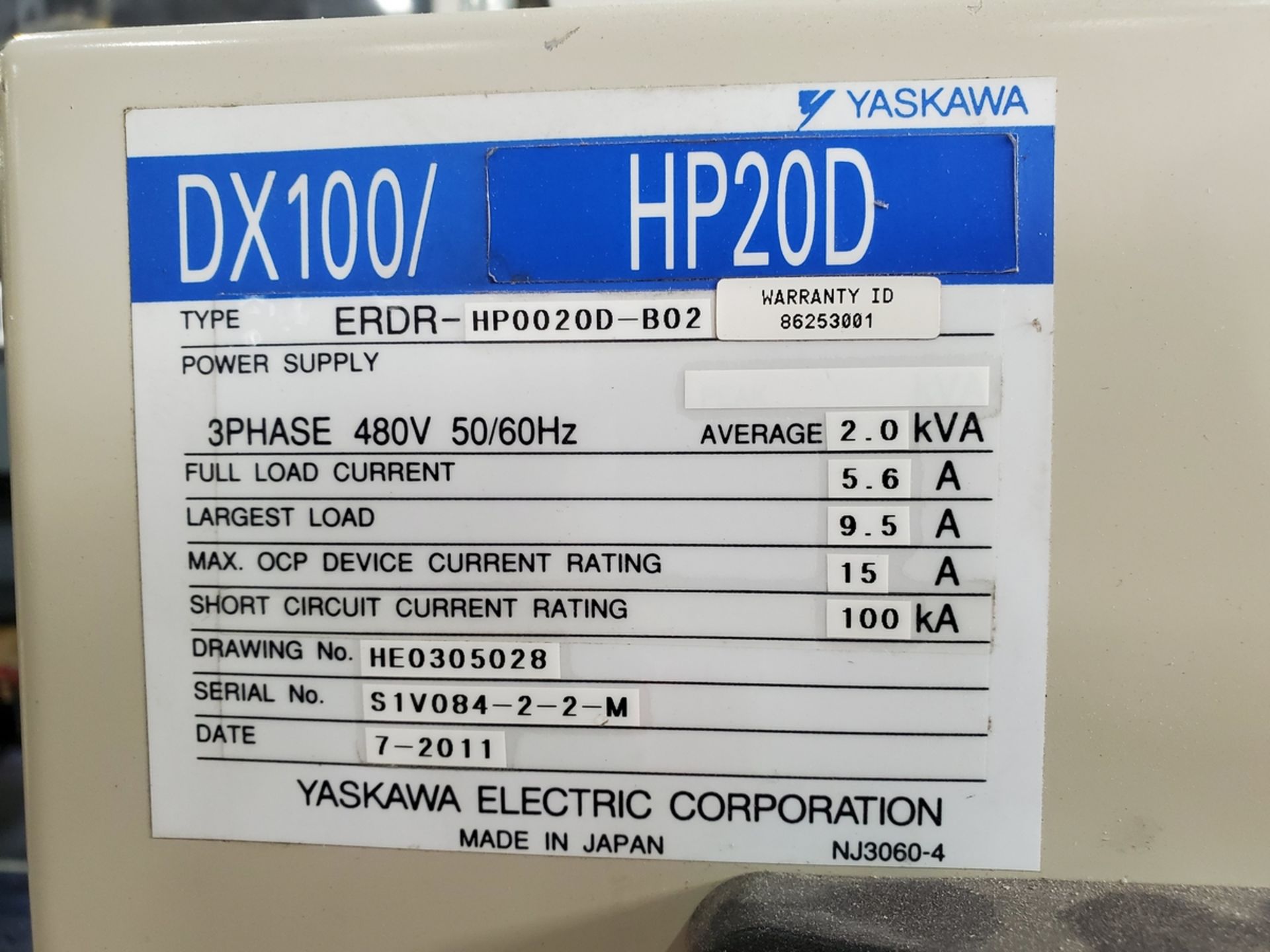 Yaskawa Motoman HP20D 6-Axis Robot - Image 8 of 9