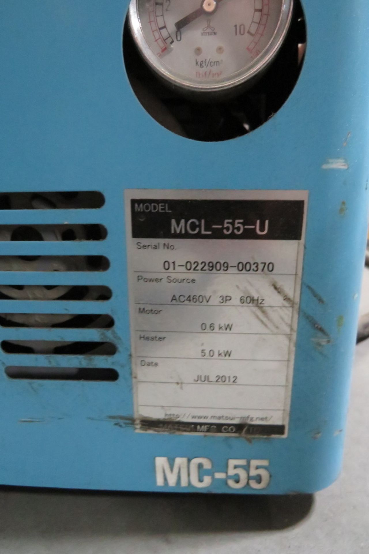 Matsui MCL-55-U .6kw motor, 5kw Heater Water Temperature Controller - Image 2 of 2