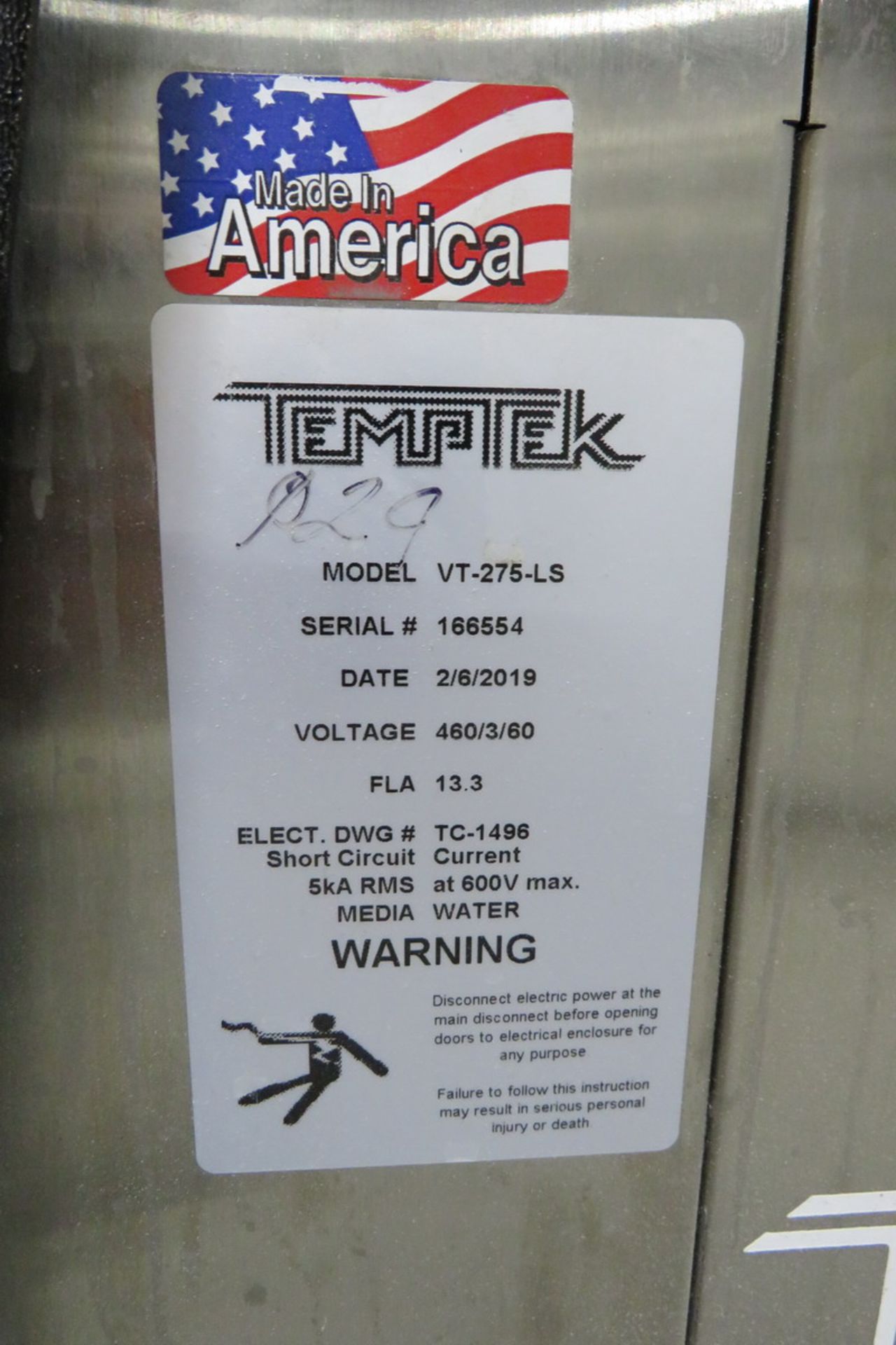 Temptek VT-275-LS Water Temperature Controller, New in 2019 - Image 2 of 2