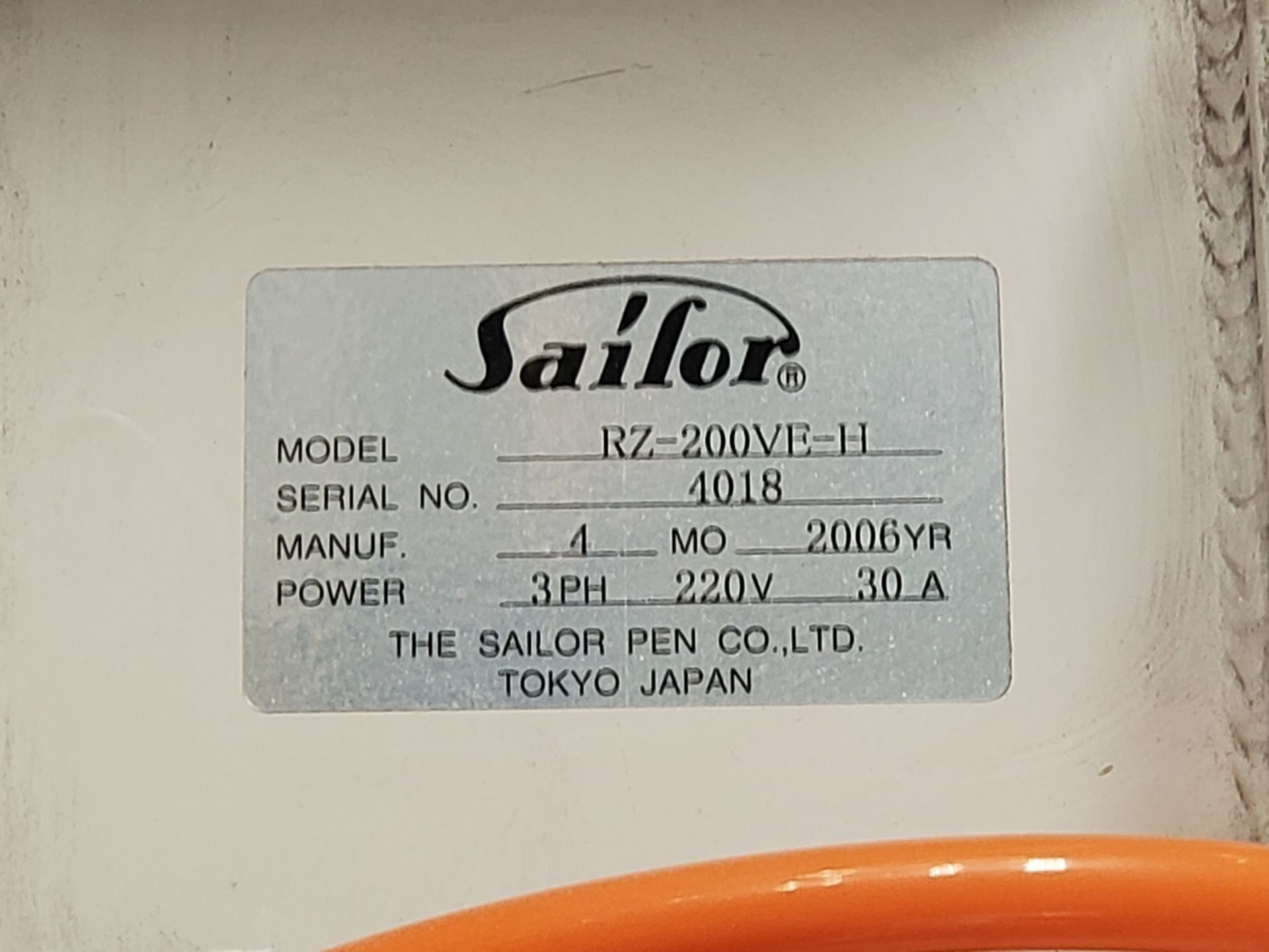 Sailor RZ-200VE-H Robot - Image 11 of 12