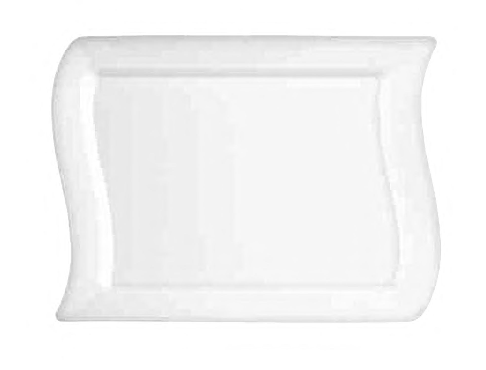 7" X 12" Wavy Rectangle Plate Mold