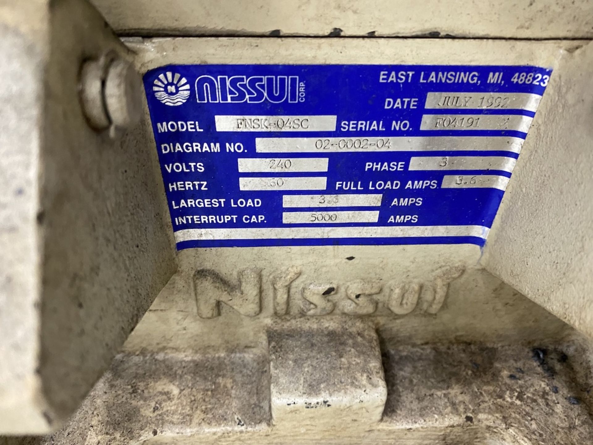 Nissui 1HP Granulator - Image 3 of 4