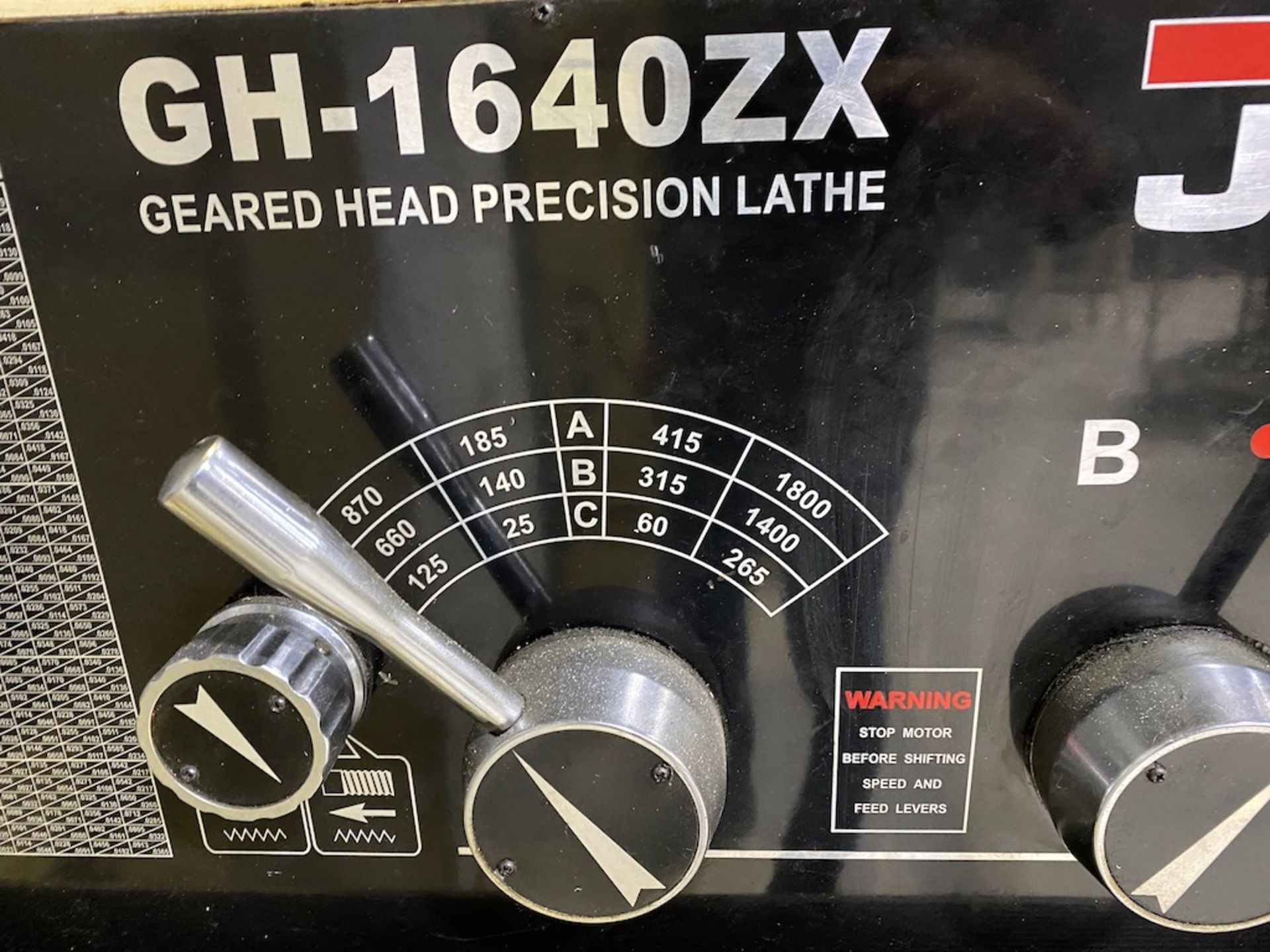 Jet GH-1640ZX Geared Head Precision Lathe - Image 5 of 14