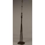 An Arts & Crafts lamp base for a floor lamp. ca 1910. H.: 2