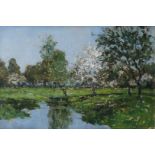 Egbert Rubertus Derk Schaap (1862-1939) Blossom trees by th