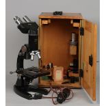 A microscope of the brand Meopta, model 101486. In original