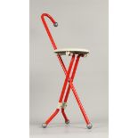 Design stool / walking stick ''Ulisse'' designed by Ivan Lo