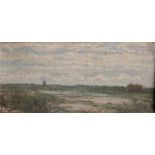 Adrianus van Everdingen (1832-1912) Polder landscape
