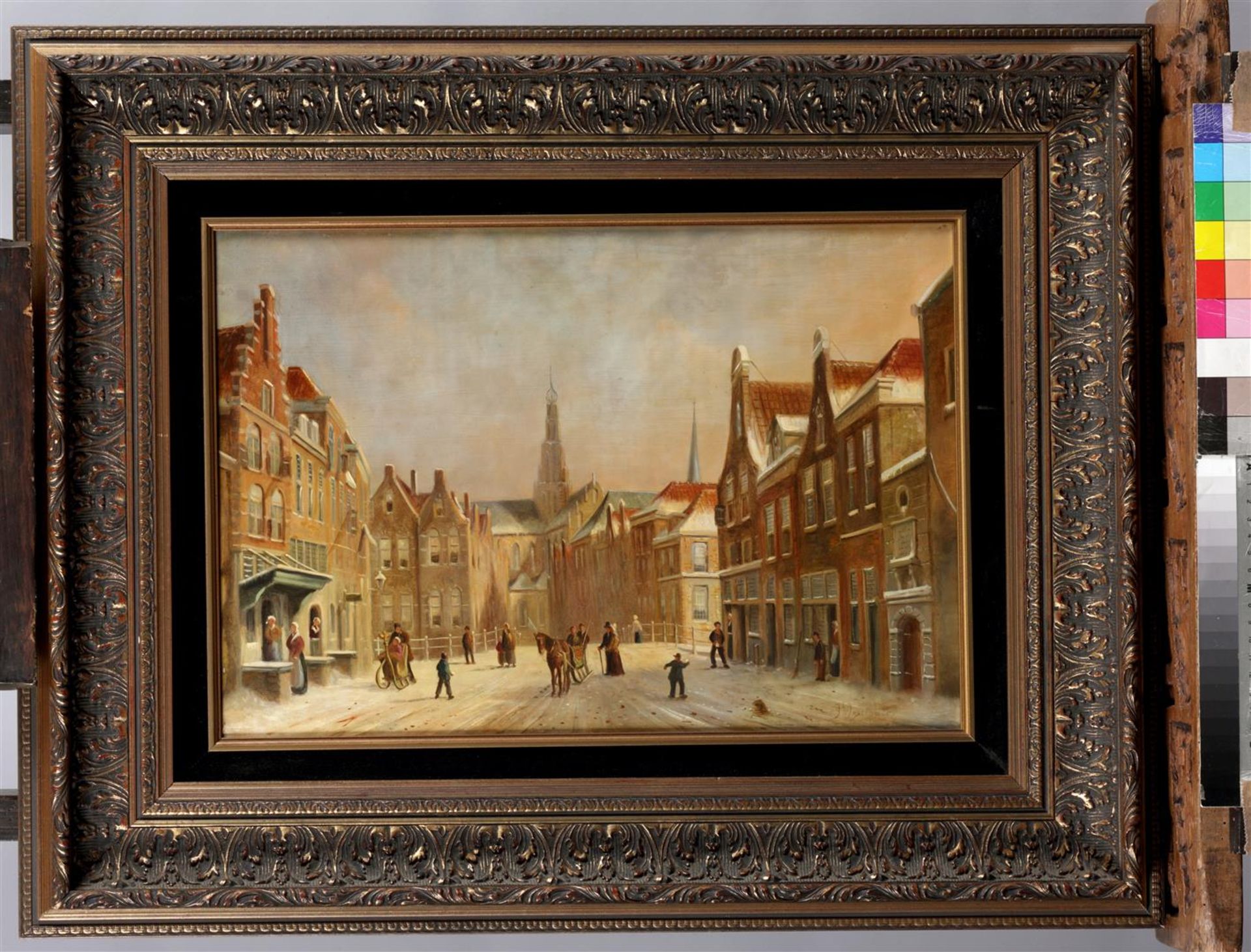 After P.G. Vertin, View of Haarlem in Winter. - Image 2 of 3