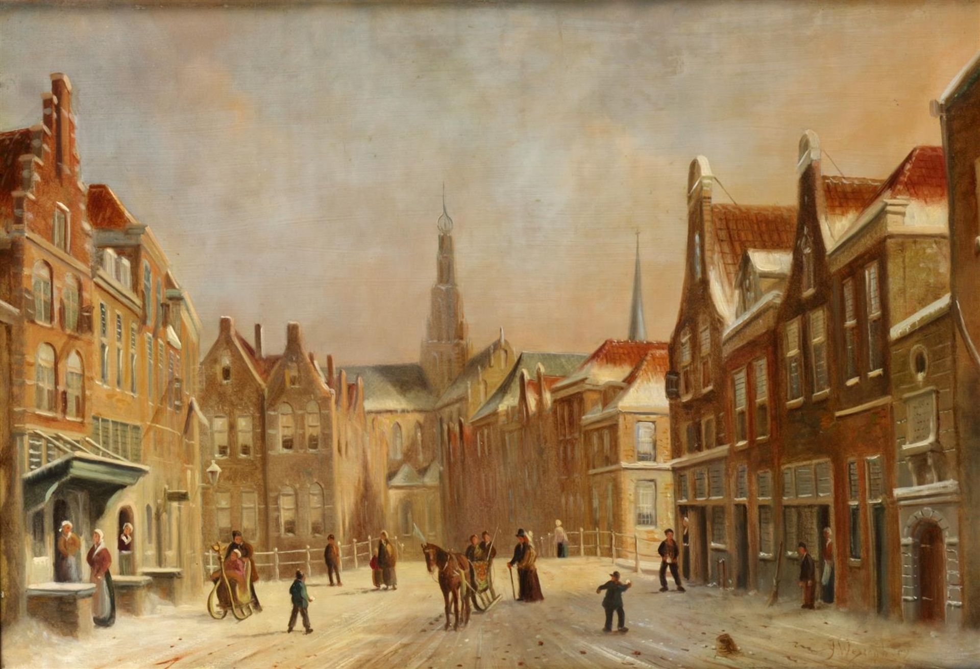 After P.G. Vertin, View of Haarlem in Winter.