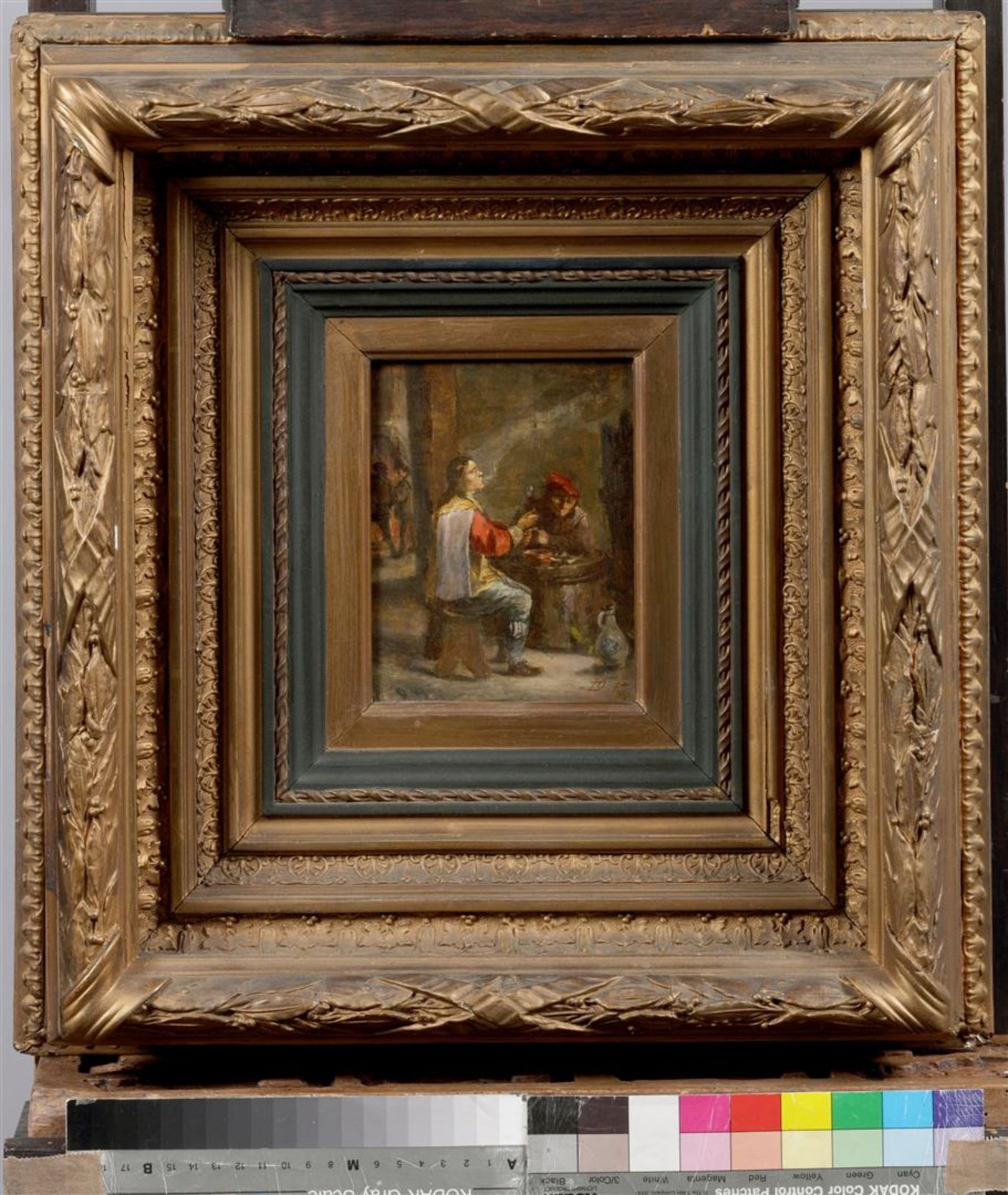 Follower David Teniers II, Happy smokers in an inn. bears m - Bild 2 aus 4