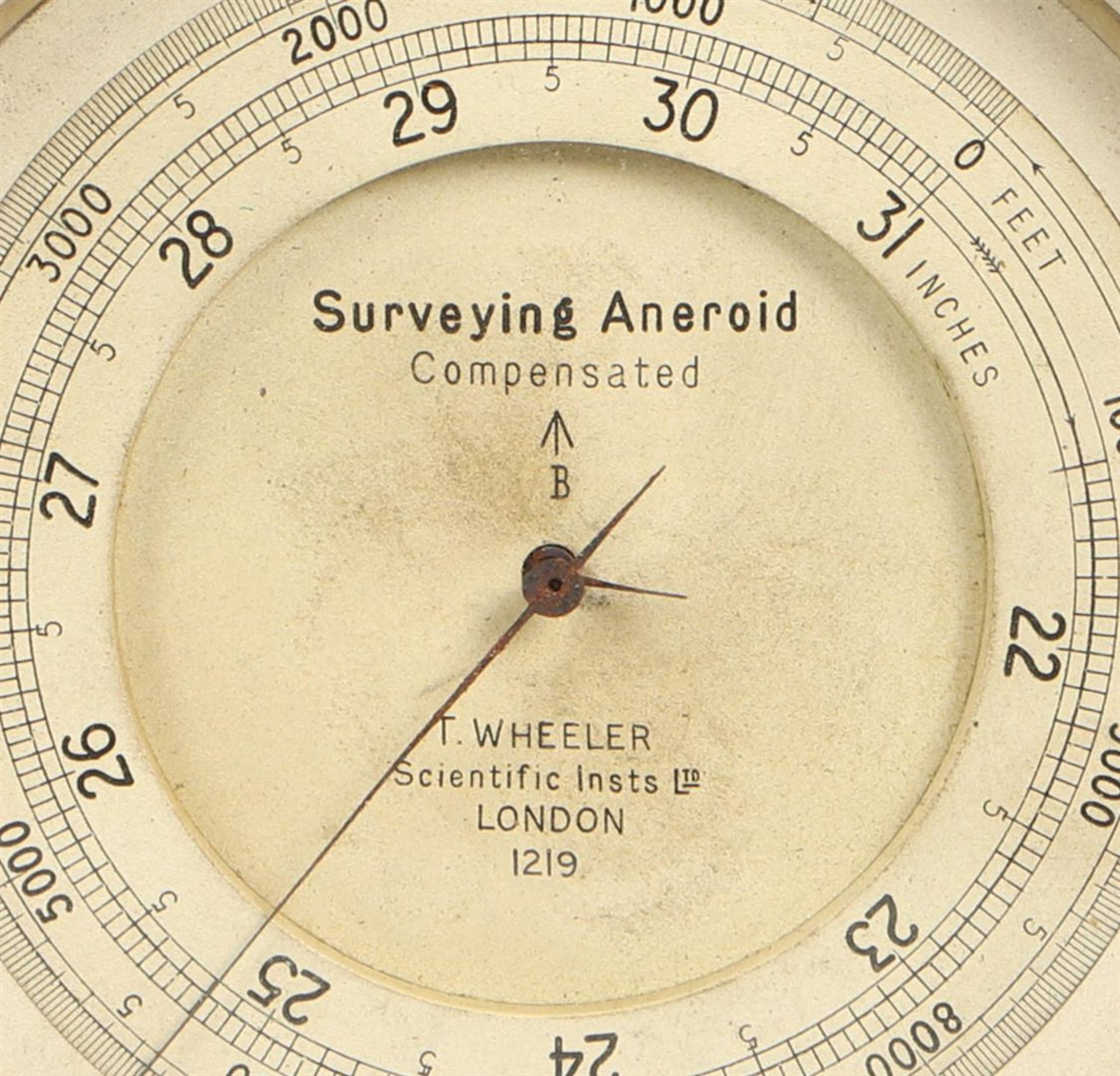 An Aneroid barometer/altimeter, T. Wheeler London. England, - Image 2 of 3