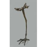 A bronze sculpture with birds. 2nd half of the 20th century