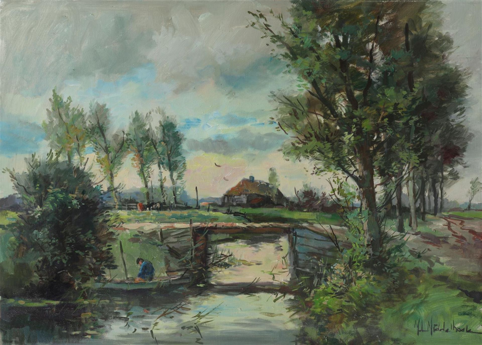 Martinus Leonardus Middelhoek (1898-1986)
Polder landscape 