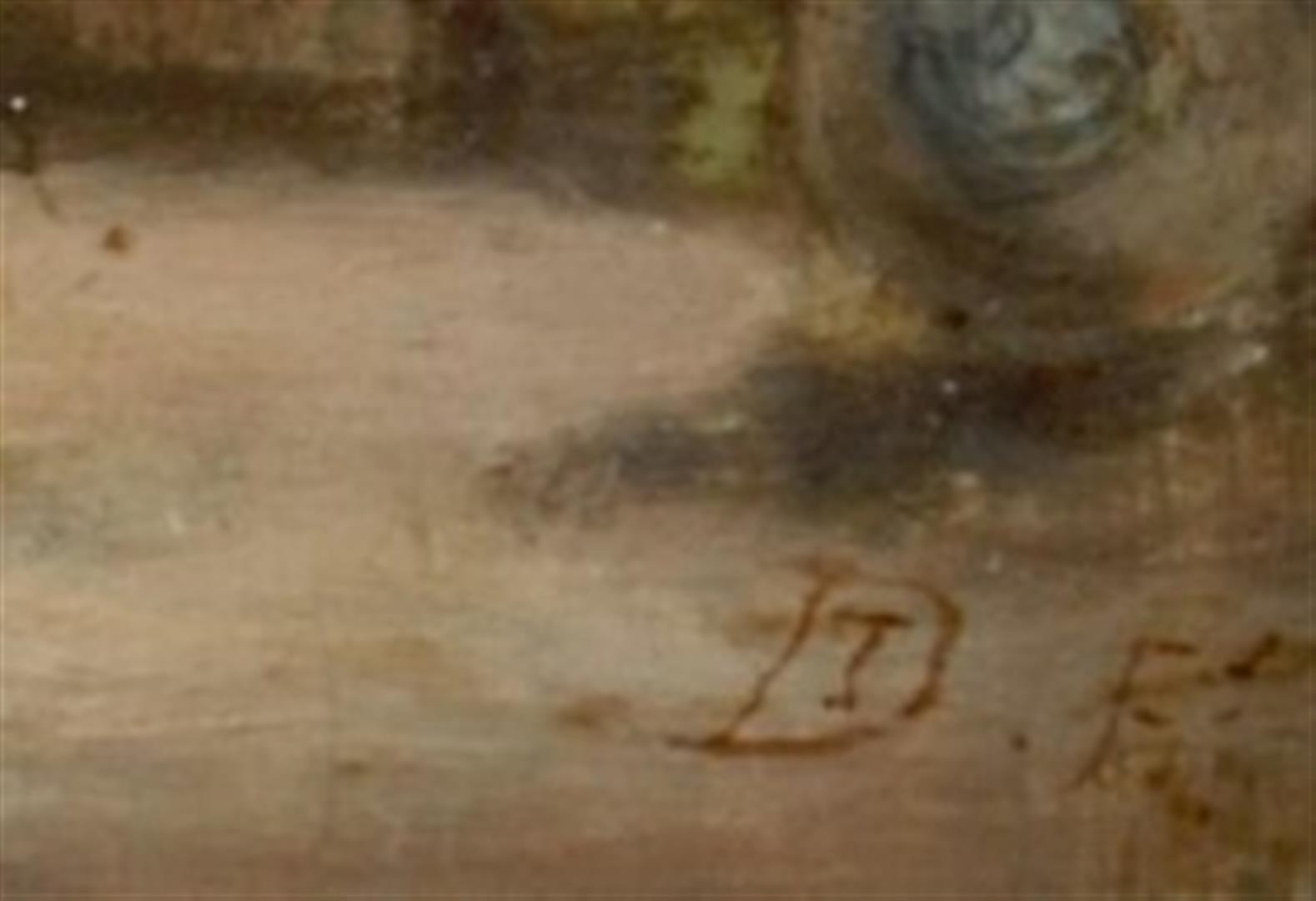 Follower David Teniers II, Happy smokers in an inn. bears m - Image 3 of 4