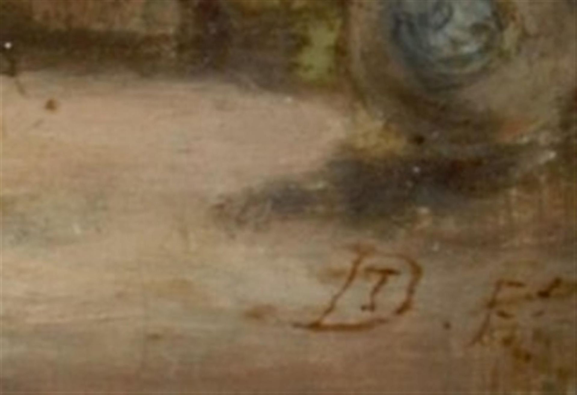 Follower David Teniers II, Happy smokers in an inn. bears m - Bild 3 aus 4