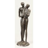 A bronze depicting a double nude of a couple. 2nd half of t