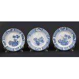 A lot of porcelain plates with napkin work outer edge with