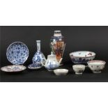 A lot of various porcelain including Manderin and Imari dec