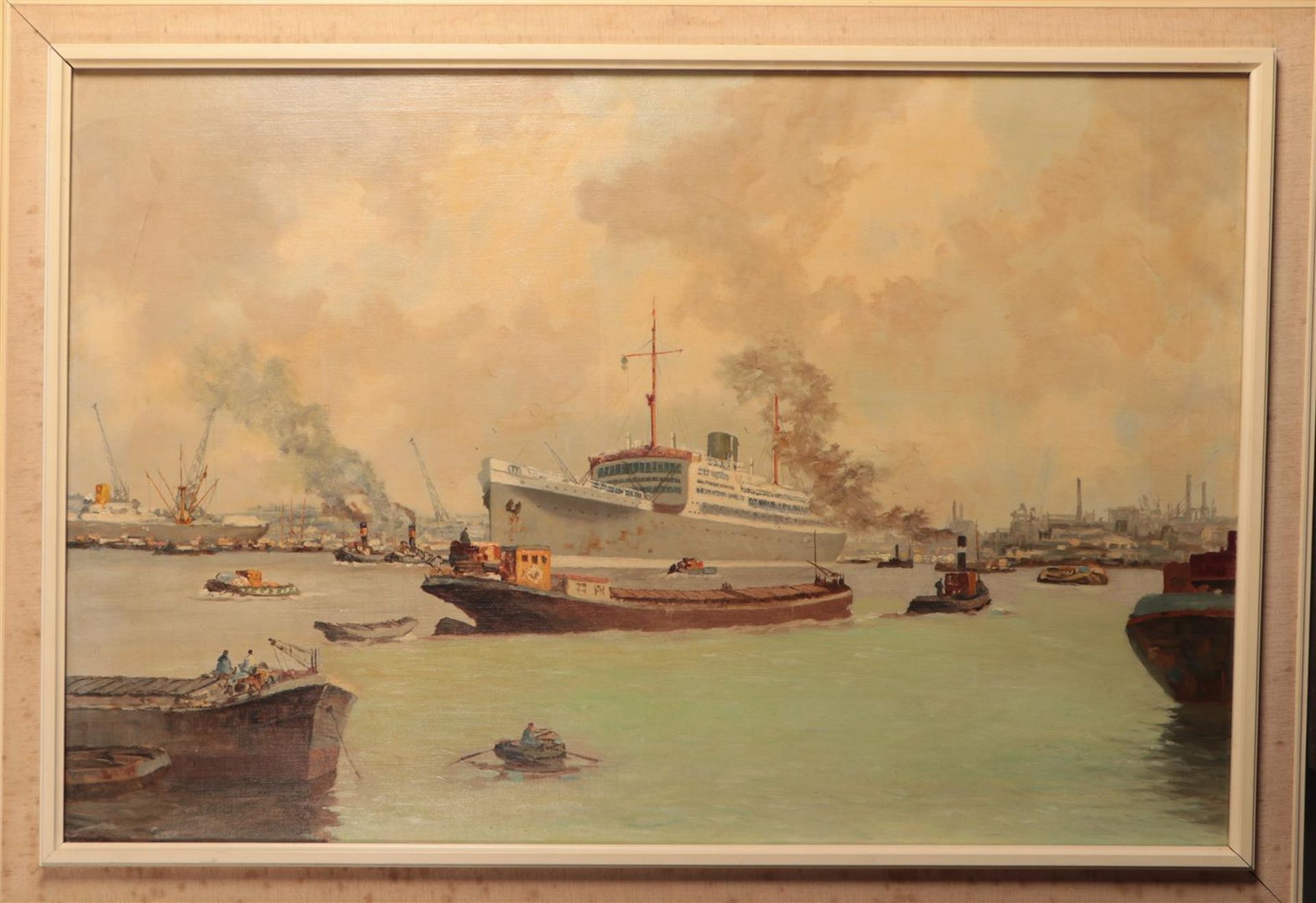 20e eeuw.  Hollandse School
A shipsportrait of the M.S. Dem - Bild 2 aus 3