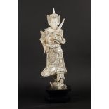 A bone sculpture of a warrior. China, 2nd half 20th century