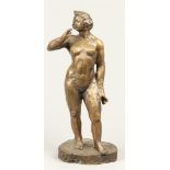 A bronze of a standing nude. inspired by Maliol, 2nd half o