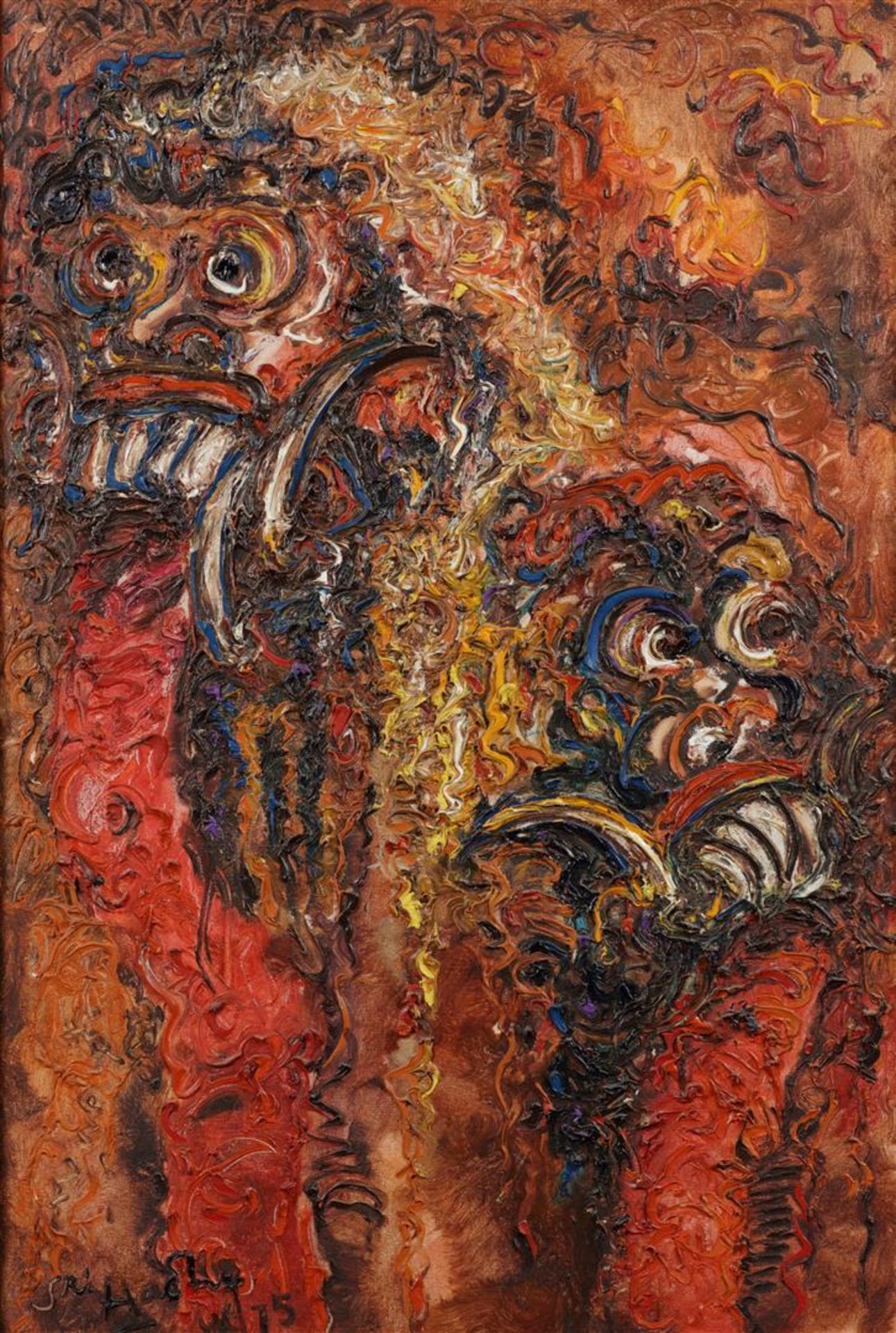 Hadhy, Sri (1943-)
Javanese Dancers, signed, and dated '"75