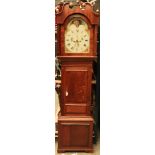 An EnglishÊstanding clock, so-called "Grandfather clock".,