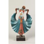 A bronze cold-painted dancer. 2nd half of the 20th century.