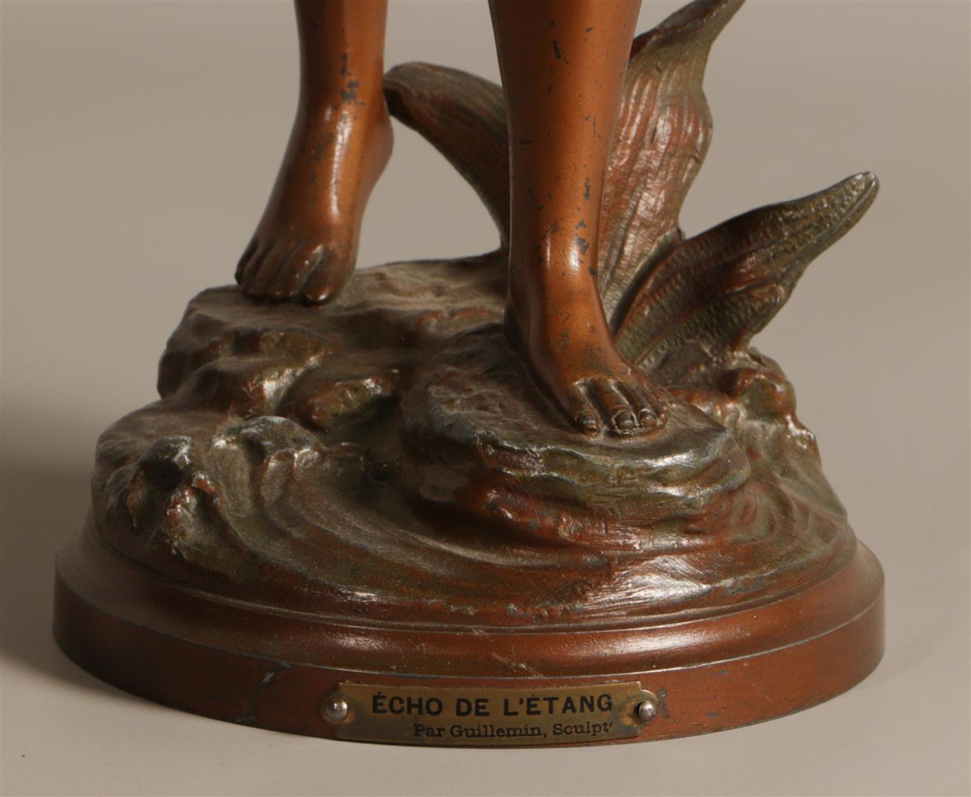 A zamac sculpture "Echo de L'etang". France, circa 1900.
H. - Bild 3 aus 4