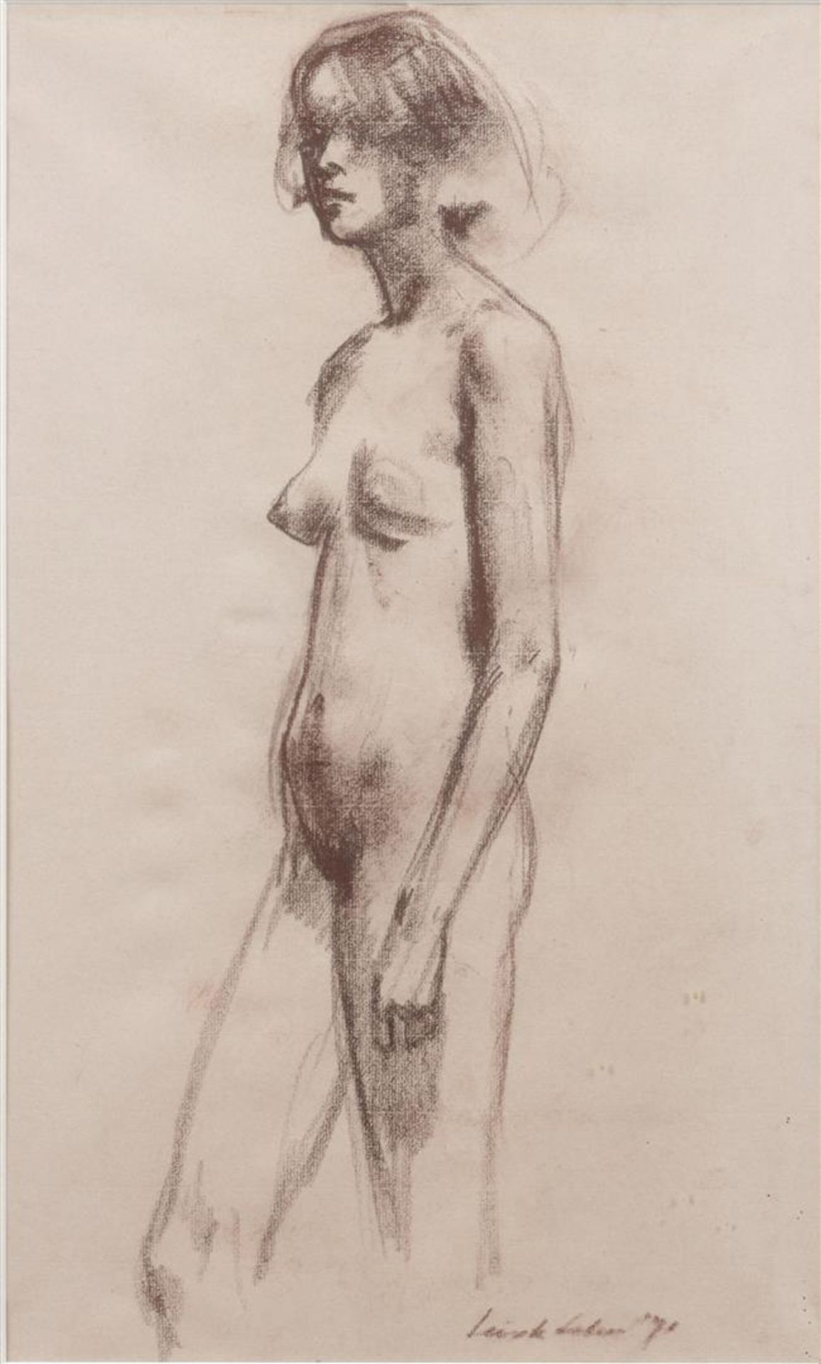 Sierk Schršder  (1903-2002)
Standing nude, signed and dated