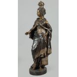 A large bronze statue of the city maiden. A modern casting.